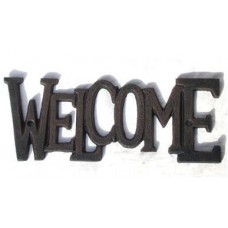 Cast Iron Welcome Wall Decor 