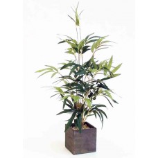 20" Potted Bamboo Bush - Silk