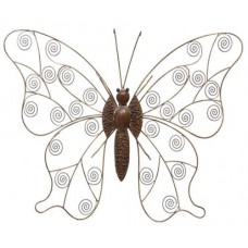 Hand Crafted Iron Butterfly Wall Decor