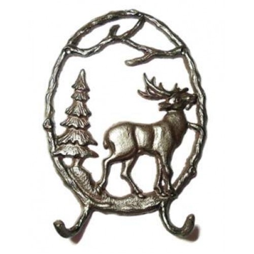 Cast Iron Elk Hook 