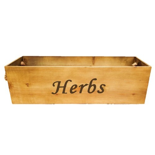 Herbs Wood Planter